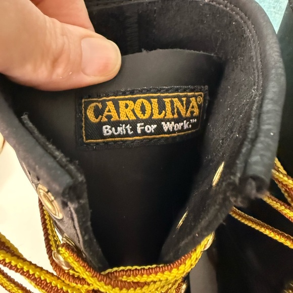 Carolina Logger Boots with Yellow Laces - Picture 3 of 7